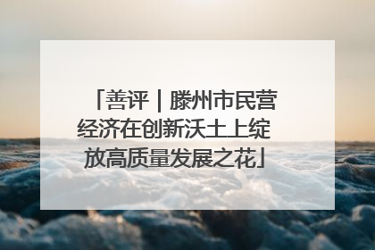 善评｜滕州市民营经济在创新沃土上绽放高质量发展之花
