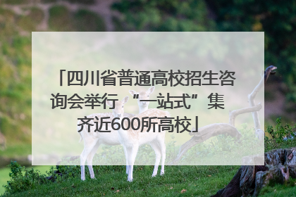 四川省普通高校招生咨询会举行 “一站式”集齐近600所高校