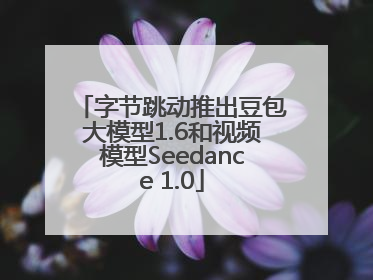 字节跳动推出豆包大模型1.6和视频模型Seedance 1.0