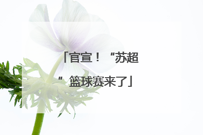 官宣！“苏超”篮球赛来了