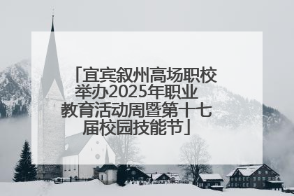 宜宾叙州高场职校举办2025年职业教育活动周暨第十七届校园技能节