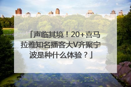 声临其境！20+喜马拉雅知名播客大V齐聚宁波是种什么体验？