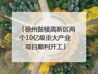 徐州鼓楼高新区两个10亿级重大产业项目顺利开工