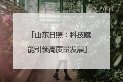 山东日照：科技赋能引领高质量发展