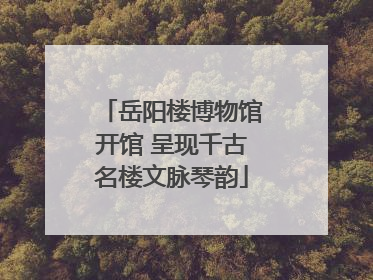 岳阳楼博物馆开馆 呈现千古名楼文脉琴韵