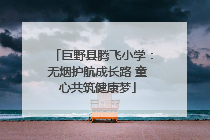 巨野县腾飞小学：无烟护航成长路 童心共筑健康梦