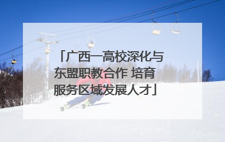 广西一高校深化与东盟职教合作 培育服务区域发展人才