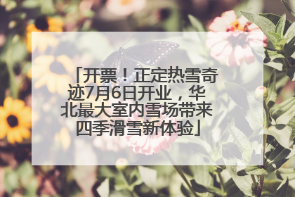 开票！正定热雪奇迹7月6日开业，华北最大室内雪场带来四季滑雪新体验