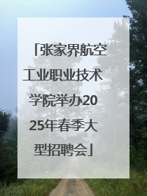 张家界航空工业职业技术学院举办2025年春季大型招聘会