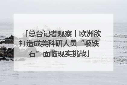 总台记者观察丨欧洲欲打造成美科研人员“吸铁石”面临现实挑战