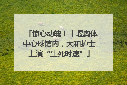惊心动魄！十堰奥体中心球馆内，太和护士上演“生死时速”