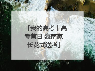我的高考丨高考首日 海南家长花式送考