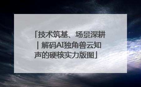 技术筑基、场景深耕｜解码AI独角兽云知声的硬核实力版图