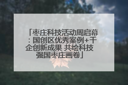 枣庄科技活动周启幕：国创区优秀案例+千企创新成果 共绘科技强国枣庄画卷