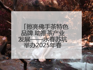 擦亮佛手茶特色品牌 助推茶产业发展——永春苏坑举办2025年春季佛手茶王赛