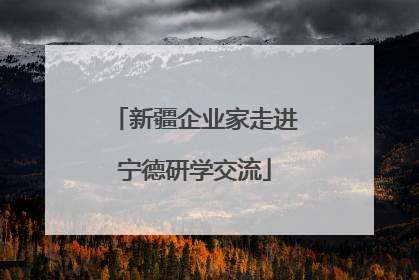 新疆企业家走进宁德研学交流