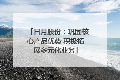 日月股份：巩固核心产品优势 积极拓展多元化业务