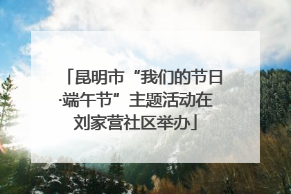 昆明市“我们的节日·端午节”主题活动在刘家营社区举办