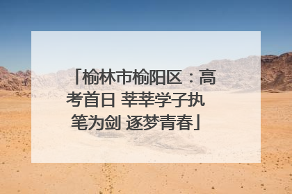 榆林市榆阳区：高考首日 莘莘学子执笔为剑 逐梦青春