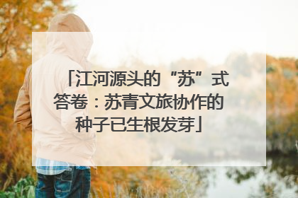 江河源头的“苏”式答卷：苏青文旅协作的种子已生根发芽