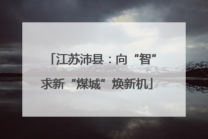 江苏沛县：向“智”求新“煤城”焕新机