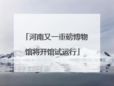 河南又一重磅博物馆将开馆试运行