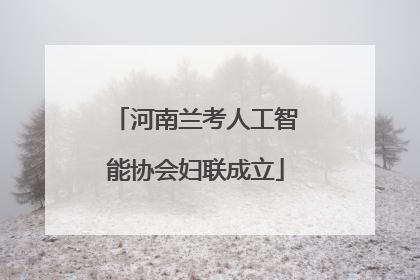 河南兰考人工智能协会妇联成立
