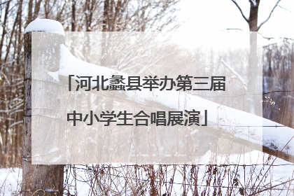 河北蠡县举办第三届中小学生合唱展演