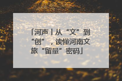 河声丨从“文”到“创”，读懂河南文旅“留量”密码