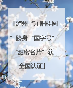 泸州“江阳桂圆”跻身“国字号” “甜蜜名片”获全国认证
