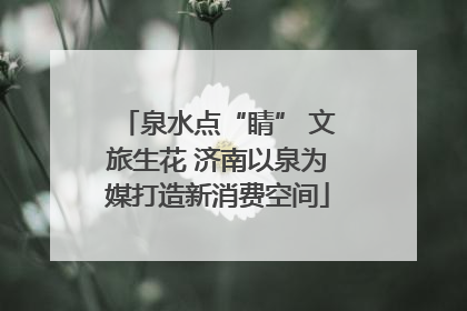 泉水点“睛” 文旅生花 济南以泉为媒打造新消费空间