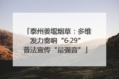 泰州姜堰烟草：多维发力奏响“6·29”普法宣传“最强音”