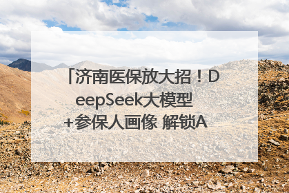 济南医保放大招！DeepSeek大模型+参保人画像 解锁AI医保管家新体验