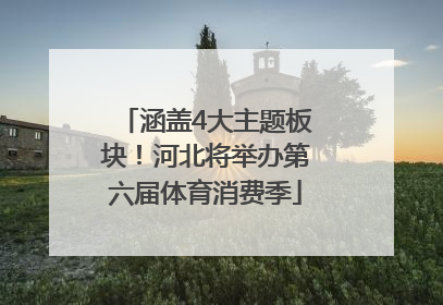 涵盖4大主题板块！河北将举办第六届体育消费季