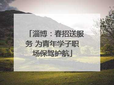 淄博：春招送服务 为青年学子职场保驾护航