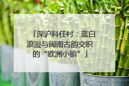 深沪科任村：蓝白浪漫与闽南古韵交织的“欧洲小镇”