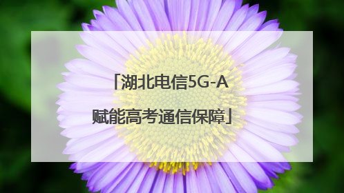 湖北电信5G-A赋能高考通信保障
