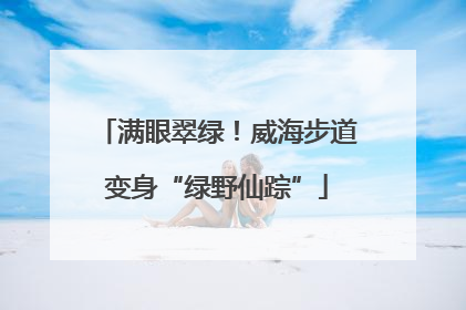 满眼翠绿！威海步道变身“绿野仙踪”