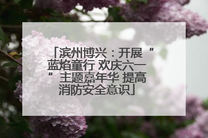 滨州博兴：开展“蓝焰童行 欢庆六一”主题嘉年华 提高消防安全意识