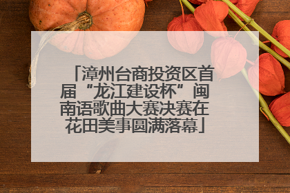 漳州台商投资区首届“龙江建设杯”闽南语歌曲大赛决赛在花田美事圆满落幕
