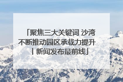 聚焦三大关键词 沙湾不断推动园区承载力提升丨新闻发布最前线