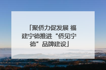 聚侨力促发展 福建宁德推进“侨见宁德”品牌建设