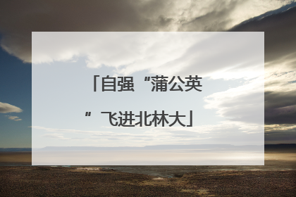 自强“蒲公英”飞进北林大