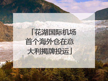 花湖国际机场首个海外仓在意大利揭牌投运