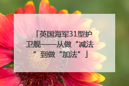 英国海军31型护卫舰——从做“减法”到做“加法”