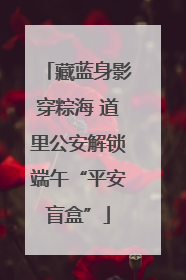 藏蓝身影穿粽海 道里公安解锁端午“平安盲盒”