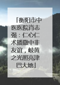 衡阳市中医医院肖志强：仁心仁术播撒中非友谊，岐黄之光照亮津巴大地