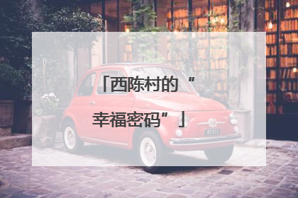 西陈村的“幸福密码”