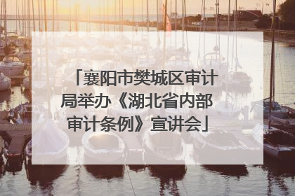 襄阳市樊城区审计局举办《湖北省内部审计条例》宣讲会