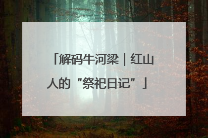 解码牛河梁｜红山人的“祭祀日记”